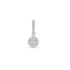 Diamond Necklace - 18ct White 0.47ct Natural Diamond Pendant - by Hearts Forever Jewellers
