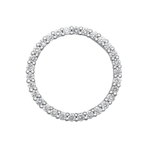 1.00ct Necklace - 18ct White Gold Natural Diamond Pendant - by Hearts Forever Jewellers