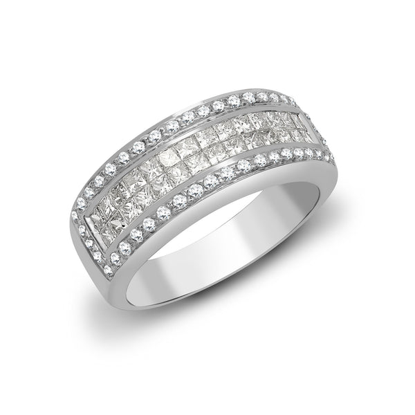 18k Rose Gold 1.09ct Ring - 18ct White Gold Natural Diamond Ring - by Hearts Forever Jewellers