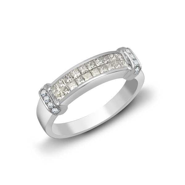 18k Rose Gold 0.52ct Ring - 18ct White Gold Natural Diamond Ring - by Hearts Forever Jewellers