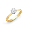 18k Rose Gold Diamond Ring - 18ct Yellow Gold 25pts Solitaire Natural Diamond Ring - by Hearts Forever Jewellers
