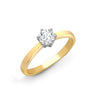18k Rose Gold Diamond Ring - 18ct Yellow Gold 25pts Solitaire Natural Diamond Ring - by Hearts Forever Jewellers
