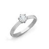 18k Rose Gold Diamond Ring - 18ct Yellow Gold 25pts Solitaire Natural Diamond Ring - by Hearts Forever Jewellers