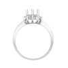 18ct White Gold 40pt Semi Set Natural Diamond Ring Mount. Fits 1.00ct