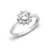 18k Rose Gold 1.00ct Ring - 18ct White Gold 40pt Semi Set Natural Diamond Ring Mount. Fits 1.00ct - by Hearts Forever Jewellers