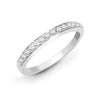 18k Rose Gold Diamond Ring - 18ct White Gold 10pt Pave Set Natural Diamond Eternity Ring - by Hearts Forever Jewellers
