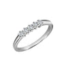 18k Rose Gold Diamond Ring - 18ct White Gold 25pts 5 Stone Natural Diamond Ring - by Hearts Forever Jewellers