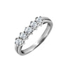 18k Rose Gold Diamond Ring - 18ct White Gold 25pts 5 Stone Natural Diamond Ring - by Hearts Forever Jewellers