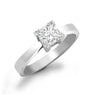18k Rose Gold Diamond Ring - 18ct White Gold 50pts Princess Cut Natural Diamond Solitaire Ring - by Hearts Forever Jewellers