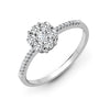 18k Rose Gold Diamond Ring - 18ct White 0.48ct Natural Diamond Ring - by Hearts Forever Jewellers
