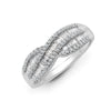 18k Rose Gold Diamond Ring - 18ct White 0.69ct Natural Diamond Round Brilliant Cut & Baguette Ring - by Hearts Forever Jewellers