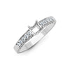 18k Rose Gold Diamond Ring - 18ct White 0.52ct Natural Diamond Semi Set Ring - Holds 0.50ct - by Hearts Forever Jewellers