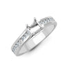 18k Rose Gold Diamond Ring - 18ct White 0.40ct Natural Diamond Semi Set Ring - Holds 0.50ct - by Hearts Forever Jewellers