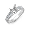 18k Rose Gold Diamond Ring - 18ct White 0.43ct Natural Diamond Semi Set Ring - Holds 0.50ct - by Hearts Forever Jewellers