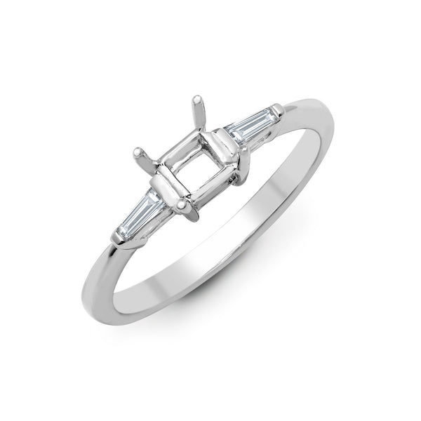 18k Rose Gold 1.00ct Ring - 18ct White 0.14ct Natural Diamond Semi Set Ring - Holds 1.00ct - by Hearts Forever Jewellers