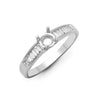 18k Rose Gold Diamond Ring - 18ct White 0.26ct Natural Diamond Semi Set Ring - Holds 0.25ct - by Hearts Forever Jewellers