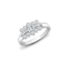 18k Rose Gold Diamond Ring - 18ct White 0.50ct Natural Diamond Boat Ring - by Hearts Forever Jewellers