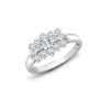 18k Rose Gold Diamond Ring - 18ct White 0.50ct Natural Diamond Boat Ring - by Hearts Forever Jewellers