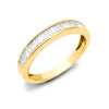 18k Rose Gold Diamond Ring - 18ct Yellow 0.25ct Natural Diamond Baguette 1\2 Eternity Ring - by Hearts Forever Jewellers