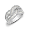 18k Rose Gold Diamond Ring - 18ct White 1.83ct Round & Baguette Natural Diamond Ring - by Hearts Forever Jewellers
