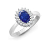 18k Rose Gold 0.23ct Ring - 18ct White Gold Natural Diamond And Sapphire Ring - by Hearts Forever Jewellers