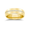 18k White Gold 0.18ct Jewellery - 18ct Yellow Gold RBC Court Natural Diamond Wedding Band Fully Set - 4mm - 50pts - by Hearts Forever Jewellers