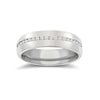 18k White Gold 0.18ct Jewellery - 18ct White Gold RBC Court Natural Diamond Wedding Band Fully Set - 4mm - 50pts - by Hearts Forever Jewellers