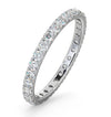 18k White Gold 1.00ct Ring - 18ct White Gold Claw Set Full Eternity Ring Natural Diamond 1.00ct G VS - by Hearts Forever Jewellers