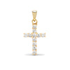 0.50ct Necklace - 18ct Yellow Gold Natural Diamond Cross - by Hearts Forever Jewellers