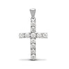 0.50ct Necklace - 18ct Yellow Gold Natural Diamond Cross - by Hearts Forever Jewellers