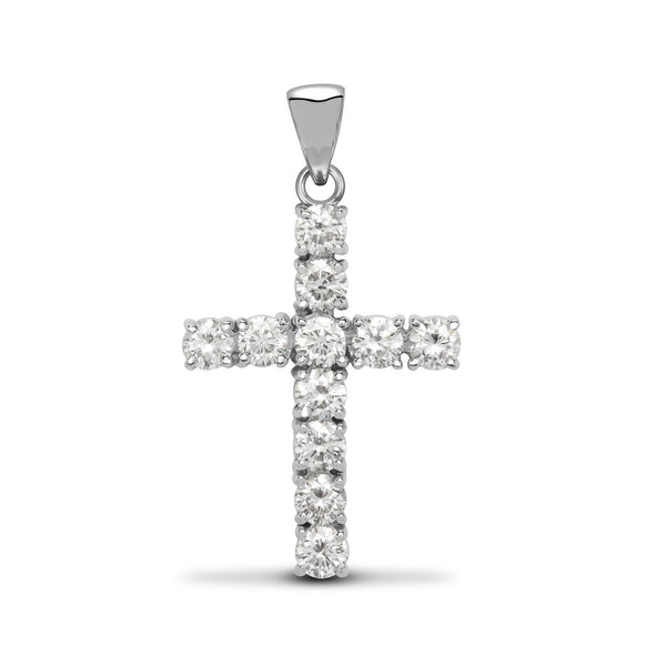 0.50ct Necklace - 18ct Yellow Gold Natural Diamond Cross - by Hearts Forever Jewellers