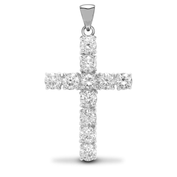 0.50ct Necklace - 18ct Yellow Gold Natural Diamond Cross - by Hearts Forever Jewellers