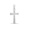0.18ct Necklace - 18ct White Gold Natural Diamond Cross - by Hearts Forever Jewellers