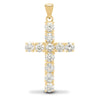 0.50ct Necklace - 18ct Yellow Gold Natural Diamond Cross - by Hearts Forever Jewellers