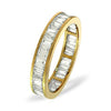 18k Yellow Gold 1.00ct Ring - 18ct Yellow Gold Channel Set Full Eternity Ring Baguette Natural Diamond 1.00ct G VS - by Hearts Forever Jewellers