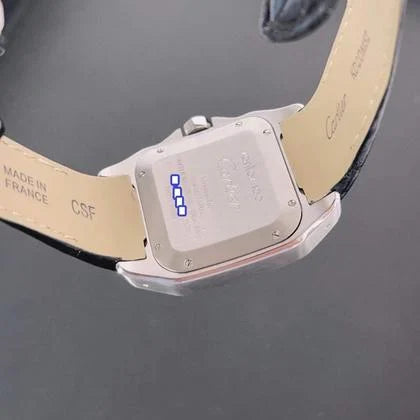 Pre-Owned Cartier Santos 100 custom diamonds