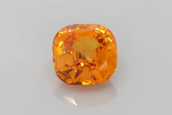 5.51ct Cushion Natural Sapphire (Colour Orange, Clarity Eye Clean, Cut Faceted)