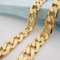 Gold Curb Chain 65 g  18ct Gold  Width 8mm Length 22 inches