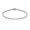 Diamond Bracelet - 18ct White Gold 1.03ct Claw Set Tennis Bracelet - by Hearts Forever Jewellers