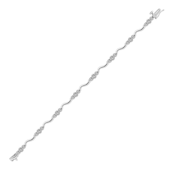 0.52ct Bracelet - 9ct White Gold Natural Diamond Bracelet - by Hearts Forever Jewellers