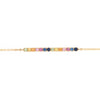 Round Bracelet - 9ct Yellow 0.33ct Rainbow Saph Bar Bracelet - by Hearts Forever Jewellers