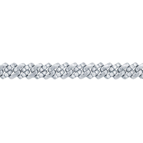1.43ct Bracelet - 9ct Yellow Cuban Link 1.43ct Diamond Set Bracelet - by Hearts Forever Jewellers