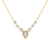 Round Necklace - 9ct Yellow Gold 0.41ct Diamond Pendant - 16+2" Chain - by Hearts Forever Jewellers