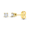 9ct Yellow 10pts Natural Diamond Stud Earrings