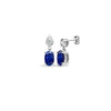 0.07ct Ring - 9ct White Dia-7pts Saph-1.30ct Drop Earrings - by Hearts Forever Jewellers