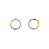 9ct Yellow Gold 0.08ct Diamond Circle Earrings