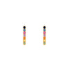 Round Ring - 9ct Yellow Gold 0.34ct Rainbow Saph Bar Earrings - by Hearts Forever Jewellers