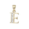 Round Necklace - 9ct Yellow Gold Natural Diamond Set Initial Pendant -Initial A - by Hearts Forever Jewellers