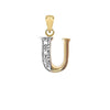 Round Necklace - 9ct Yellow Gold Natural Diamond Set Initial Pendant -Initial A - by Hearts Forever Jewellers