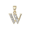 Round Necklace - 9ct Yellow Gold Natural Diamond Set Initial Pendant -Initial A - by Hearts Forever Jewellers